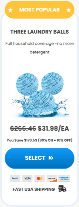 OdorCrush Laundry Ball offer package price 